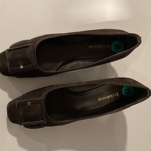 Liz Claiborne brown suede heels  size 8